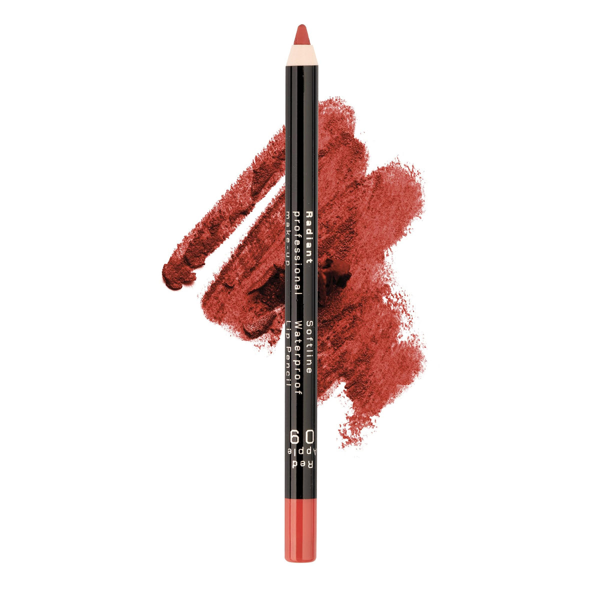 Radiant Professional Waterproof Lip Liner Pencil - Long Lasting, Soft & Creamy - 09 Red Apple