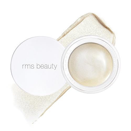 RMS Beauty Luminizer - Cream Highlighter for Face & Eyes, Glow Balm, 0.17 oz - Living