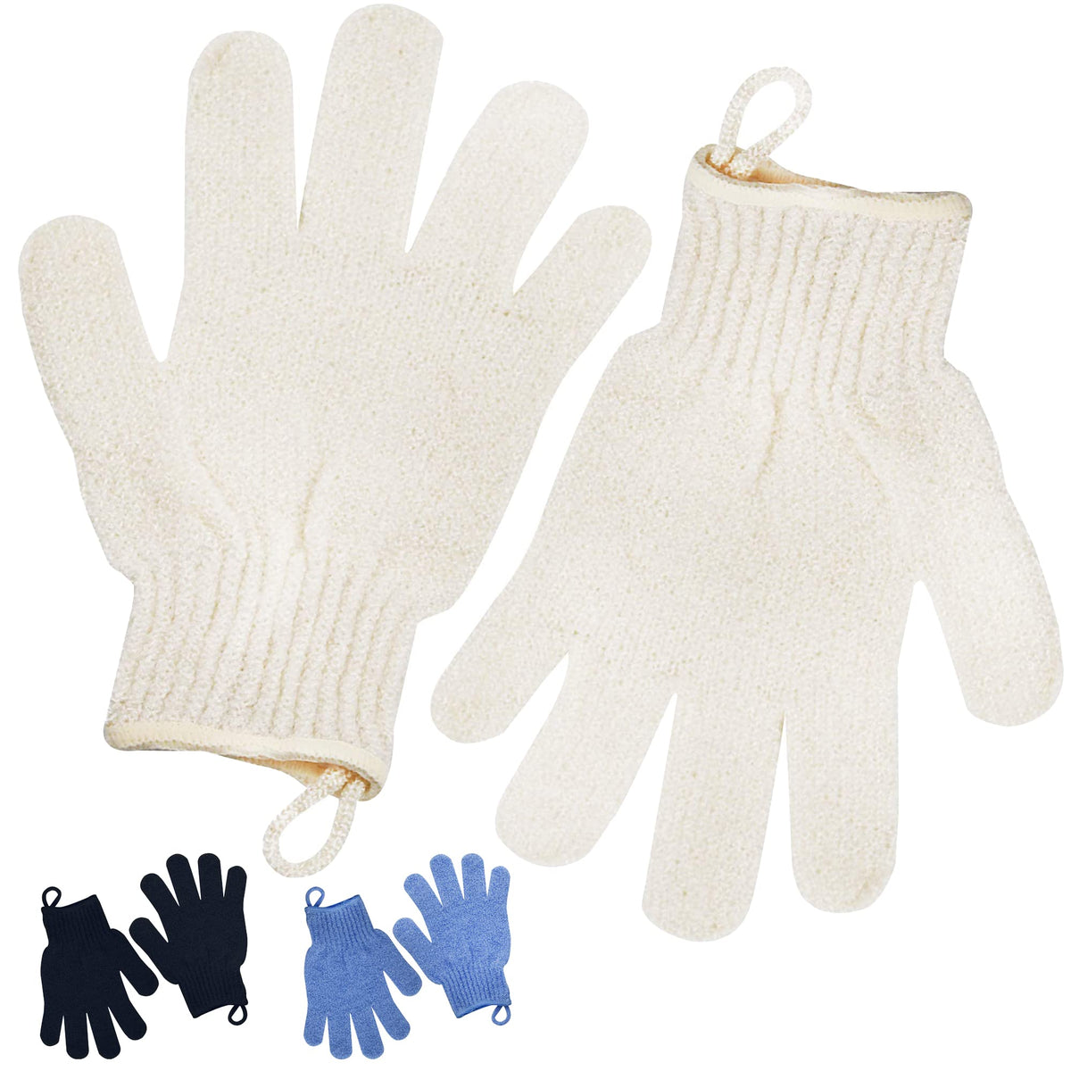 Meiyante Exfoliating Glove - Body Scrub For Smooth Skin, Ingrown Hair & Dead Skin Remover, 1 Pair