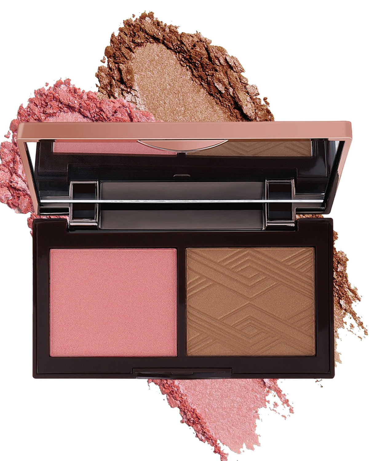 Lysdefeu Face Bronzer & Blush Palette - 2 In 1 Cruelty-Free Cheek Shimmer Makeup, 