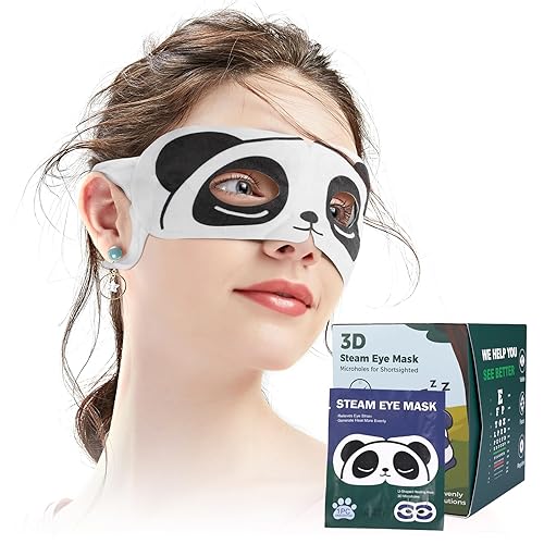 ProCIV 3D Warm Eye Masks, 20-Pack Disposable Hot Compress for Dry Eyes, Relief & Fatigue