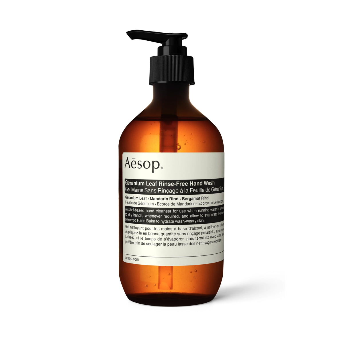 Aesop Geranium Leaf Rinse-Free Hand Wash, 16.9 Fl Oz - Aromatic, Alcohol-Based, Hydrating Gel