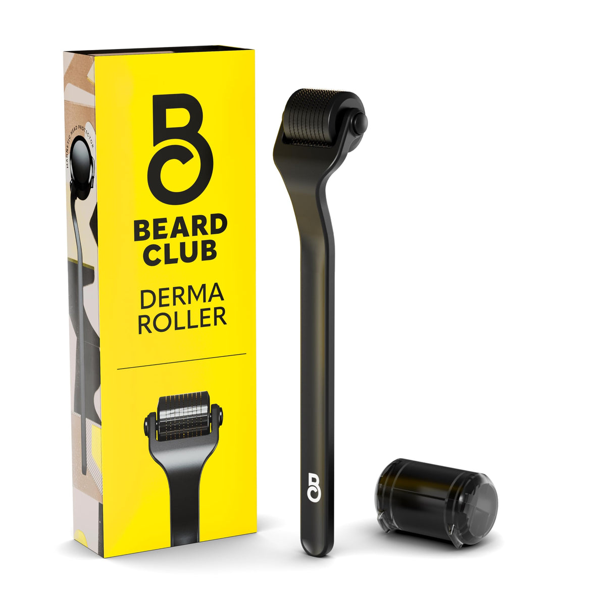 Beard Club Derma Roller - Microneedling Roller With 540 Titanium Needles For Hair & Beard Care