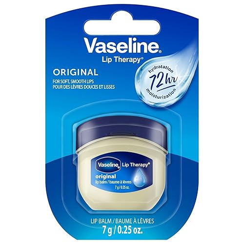 Vaseline Lip Therapy Original, Cream White, 0.25 Oz, Moisturizing Lip Balm For Soft Lips