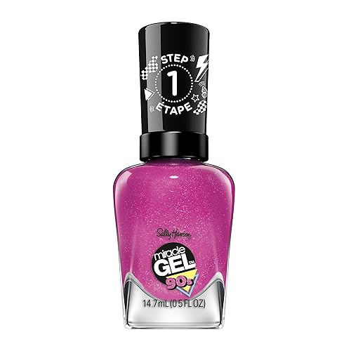 Sally Hansen Miracle Gel Pink Nail Polish, Hue Had To Be There, Long Lasting, 0.5 Fl Oz