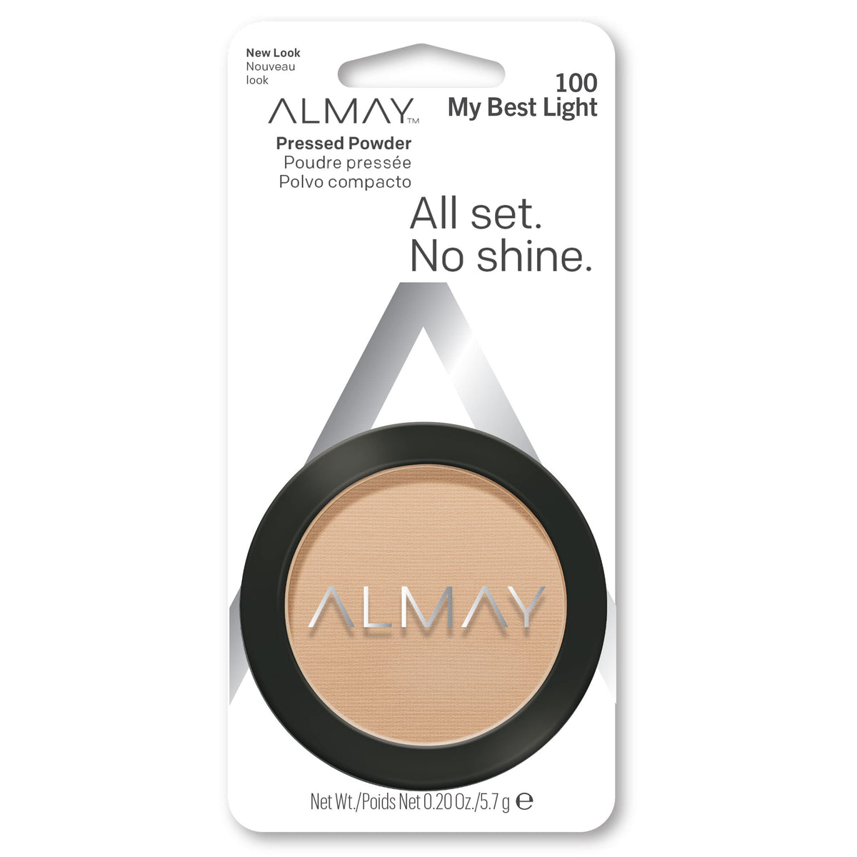 Almay Pressed Powder - Hypoallergenic, Fragrance-Free, Skin Tone Matching, 0.2 Oz, 100 My Best