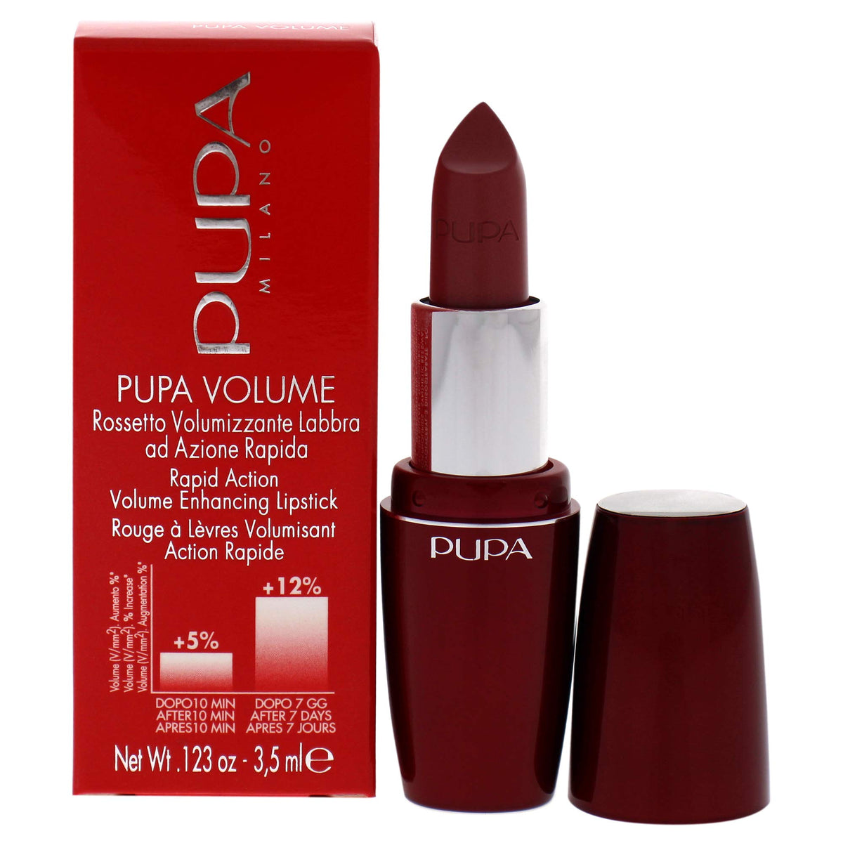 Pupa Milano Volume  Plumping  Hydrating  Cream Formula Lipsticks  Lasting Color That Stays On Lips All Day Long  Lustrous  Fl