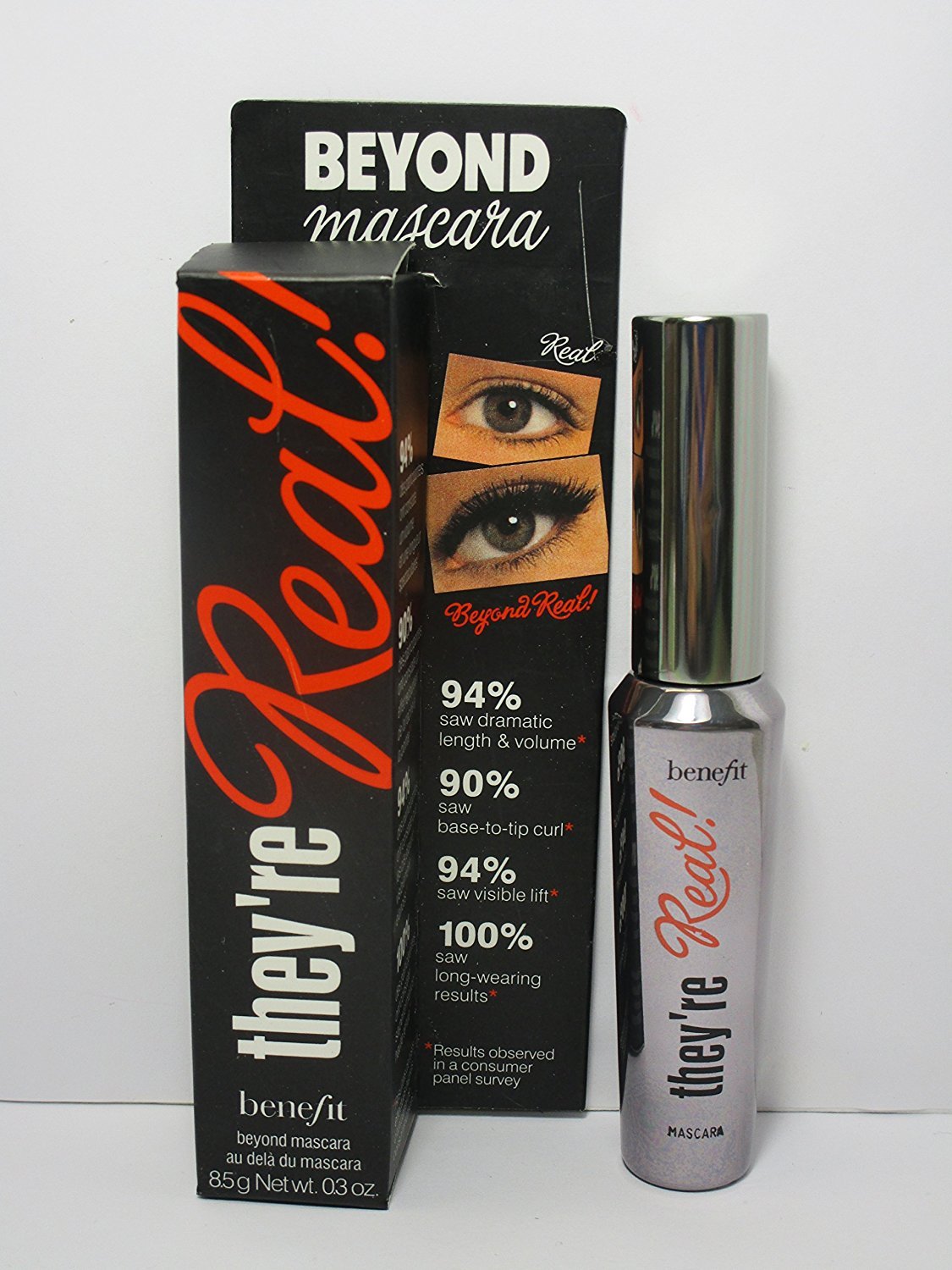 Benefit Cosmetics They'Re Real! Black Mascara, 0.3 Oz - Full Size, Volume & Length