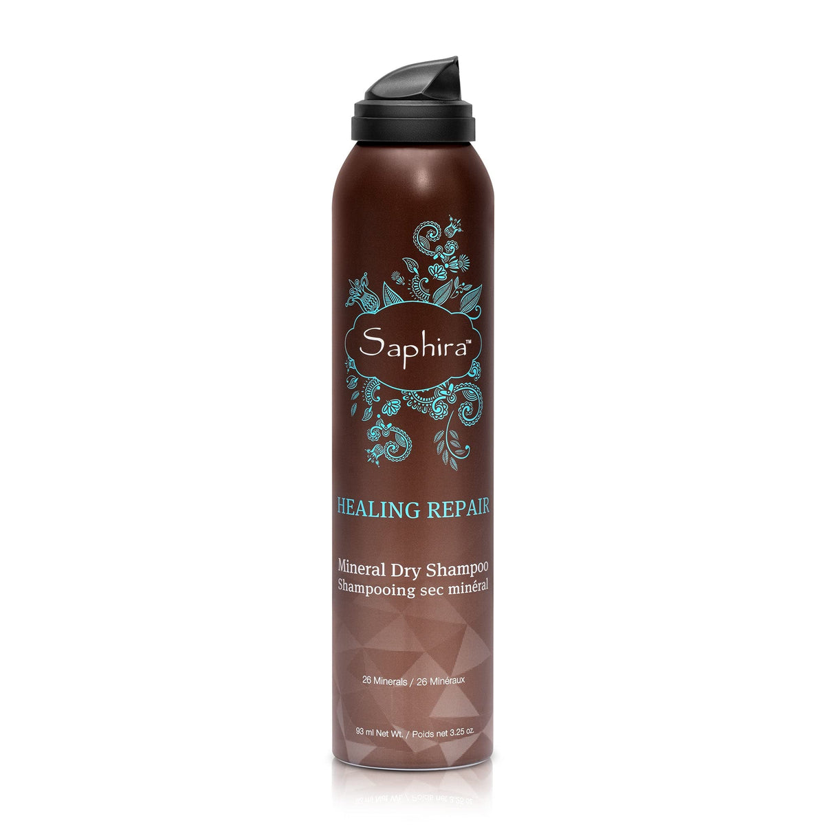 Saphira Mineral Dry Shampoo - Healing Formula For Dry Hair, Sulfate-Free, 3.25 Ounce