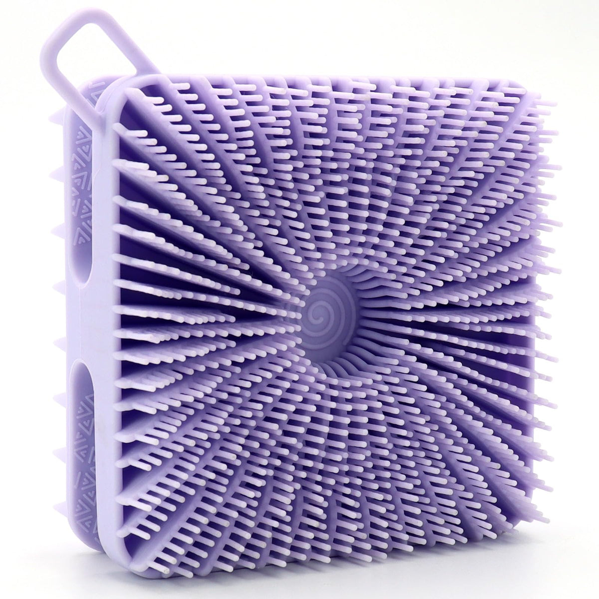 Wetang Extra Large Silicone Body Scrubber - Dual-Sided Exfoliating Shower Loofah, Purple