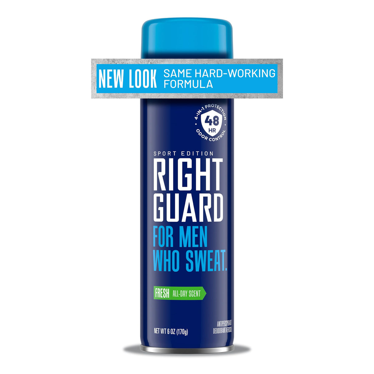 Right Guard Sport Antiperspirant Spray - 4-In-1 Men'S Deodorant, 48-Hour Odor Control, Fresh