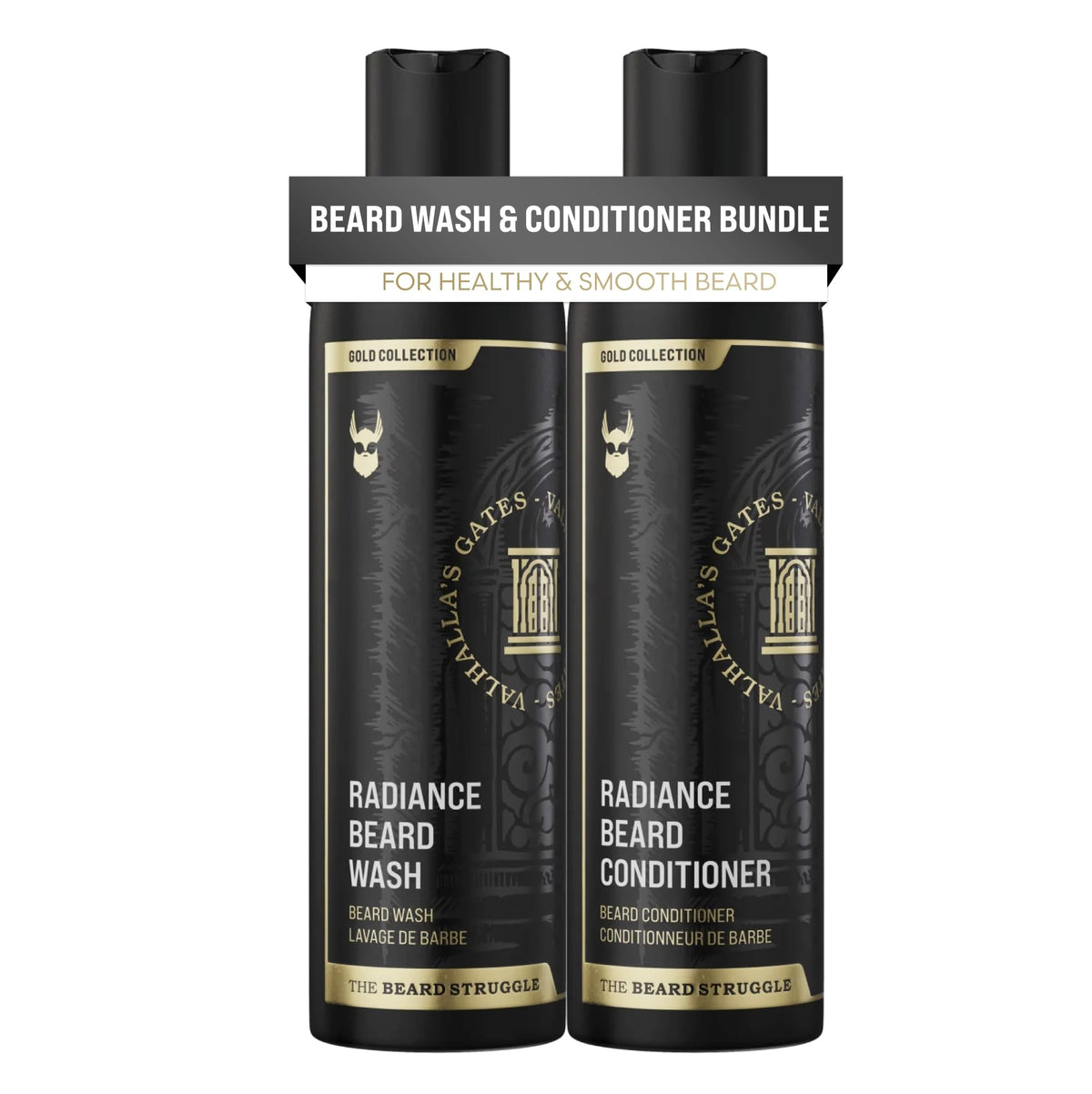 The Beard Struggle Radiance Beard Wash & Conditioner Bundle - Nourish & Strengthen Beard, 4 Fl Oz