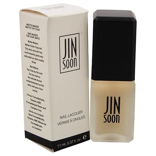 JINsoon Matte Top Coat - 0.37 Fl Oz Nail Polish Finish for Long-lasting Shine