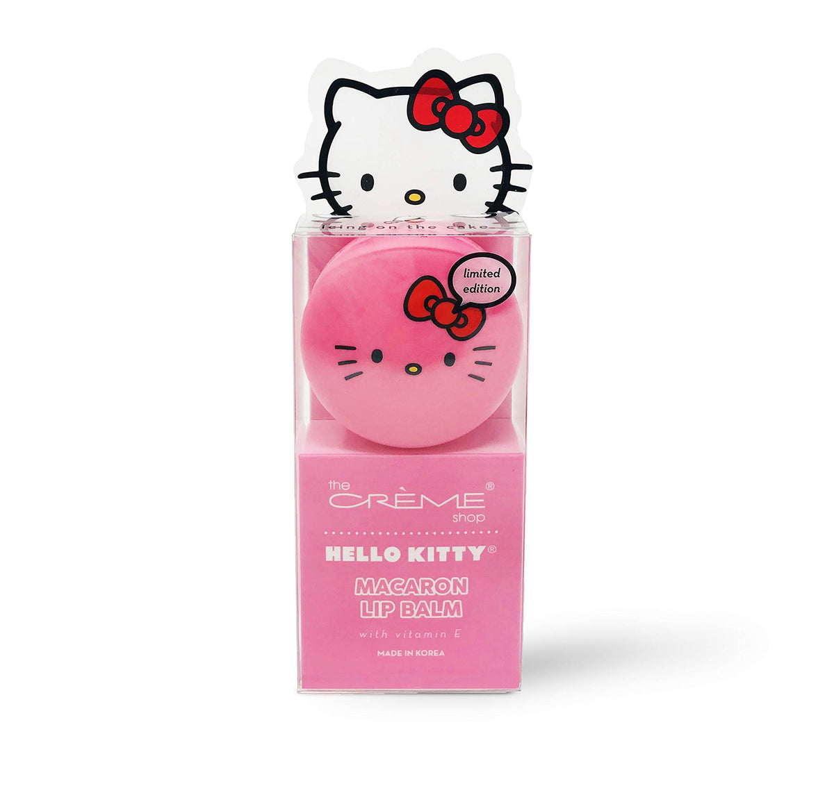 The Crème Shop Hello Kitty Macaron Lip Balm - White Chocolate, Portable, Korean Soothing Balm