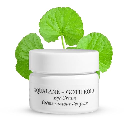 Now Beauty Squalane Gotu Kola Eye Cream - Brightening, Anti-Aging, Vegan, Travel Size 0.7