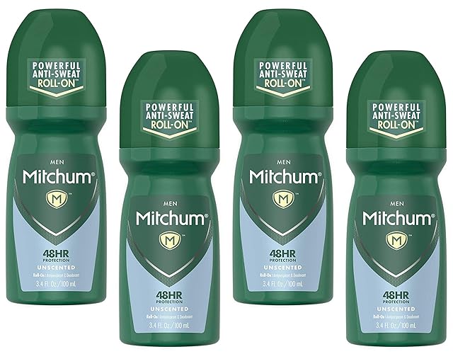 Mitchum Invisible Anti-Perspirant & Deodorant Roll-On, Unscented, 3.4 Oz, Pack Of