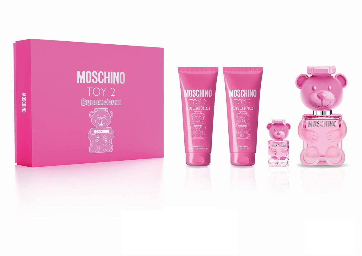 Moschino Toy 2 Bubble Gum 4 Pcs Set - 3.4 Oz Fragrance Gift Set For Men And Women