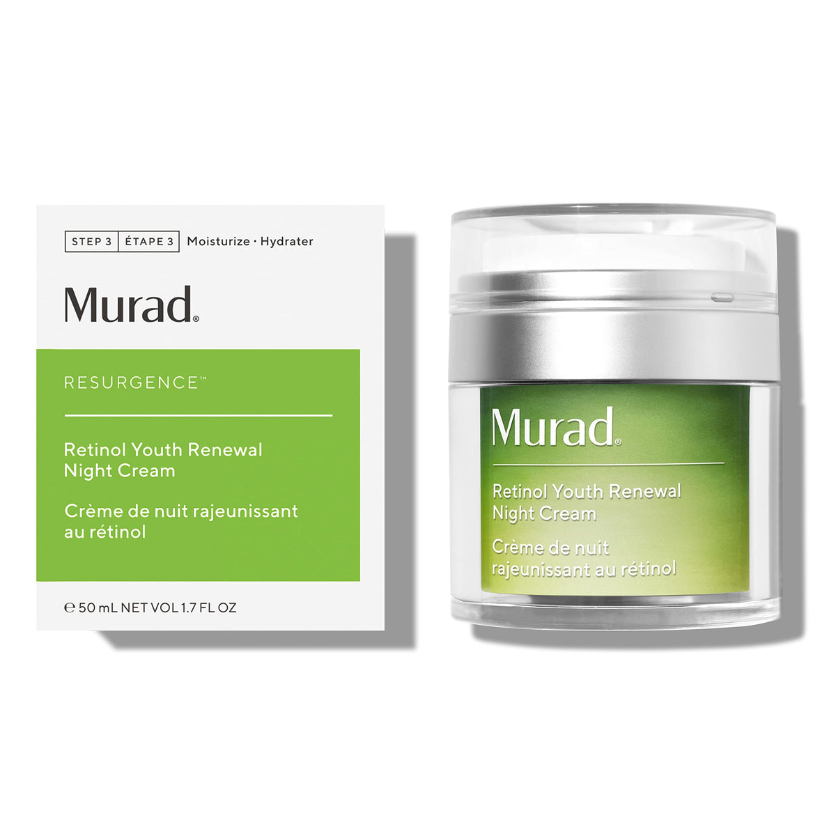 Murad Retinol Youth Renewal Night Cream - Anti-Aging Treatment, 1.7 Fl Oz