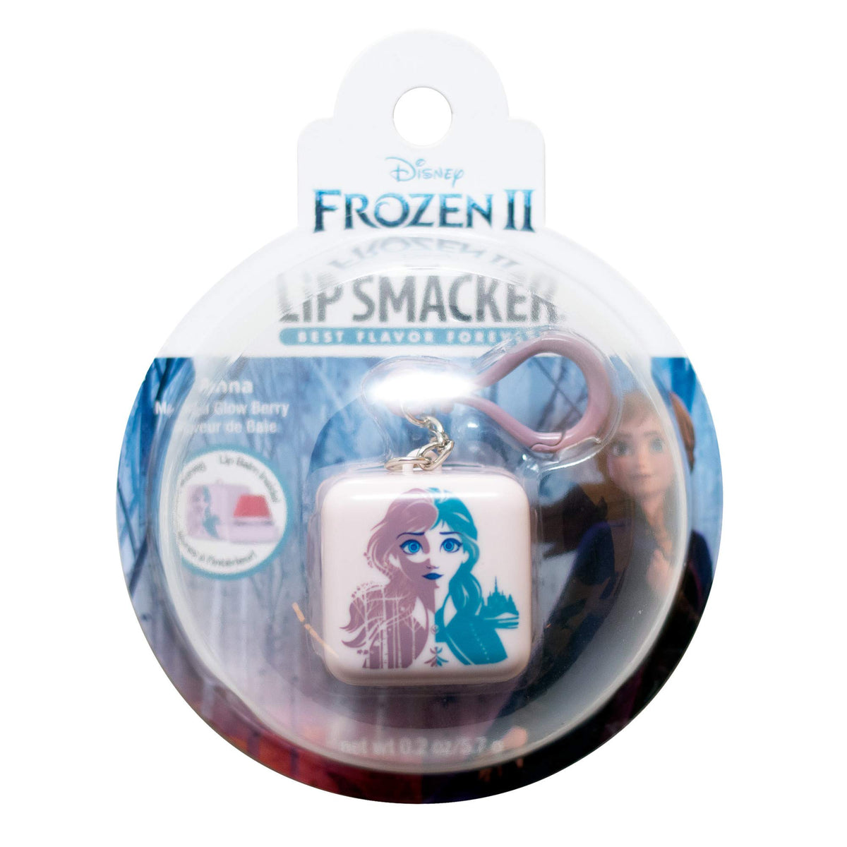 Lip Smacker Frozen 2 Anna Lip Balm Cube Keychain - 1 Count, Fun Flavored Moisturizer