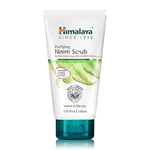 Himalaya Purifying Neem Scrub For Normal To Oily Skin, 150 Ml - Paraben & Sls Free