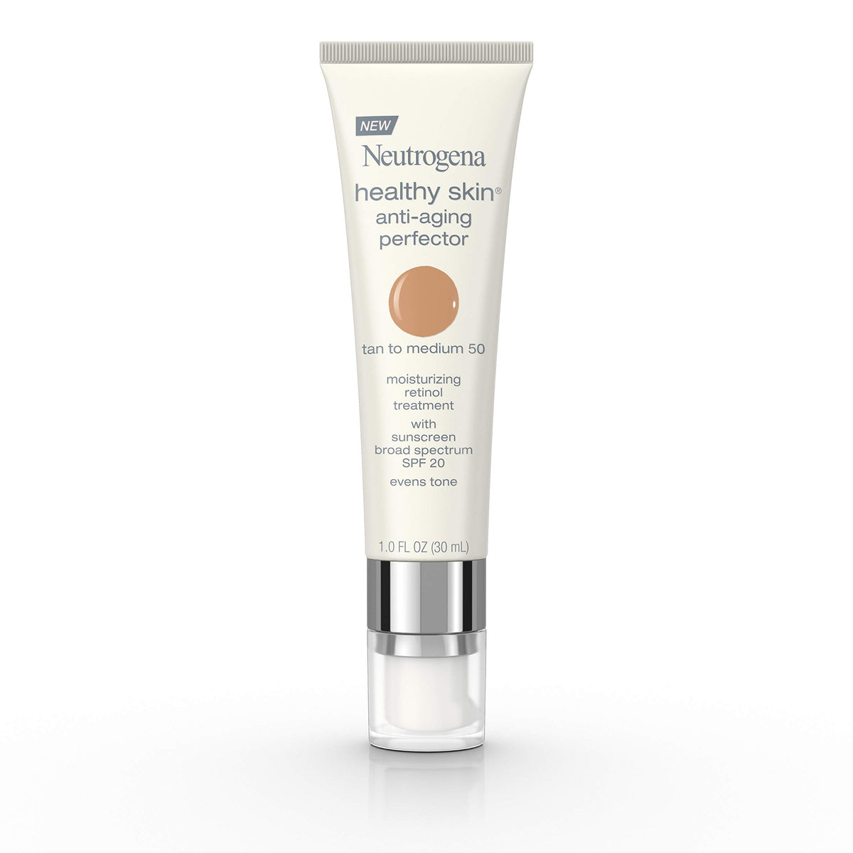 Neutrogena Healthy Skin Anti-Aging Tinted Moisturizer Spf 20, 50 Tan, 1 Fl. Oz.