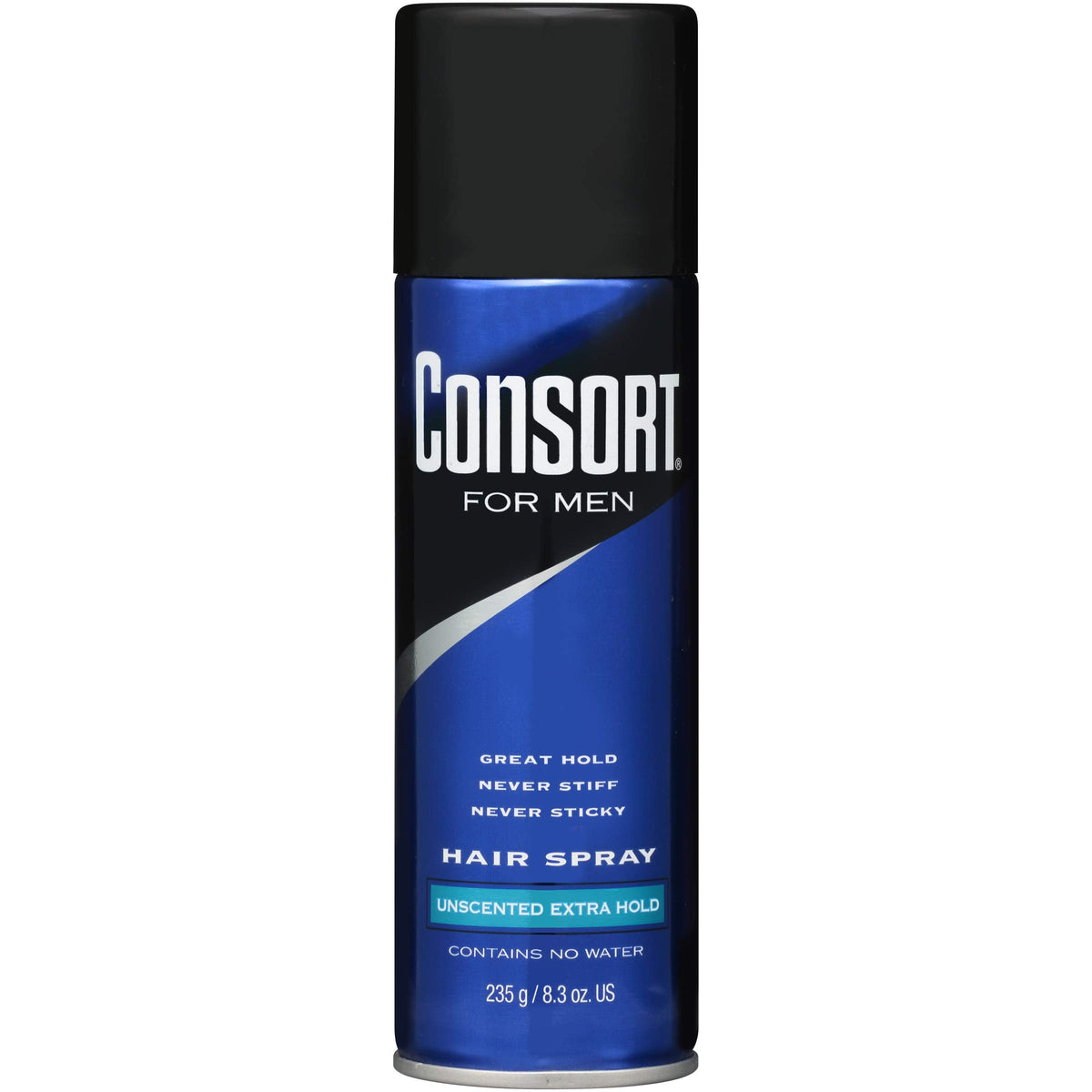 Consort Unscented Hair Spray For Men, Extra Hold, 8.3 Oz - Pack Of 6