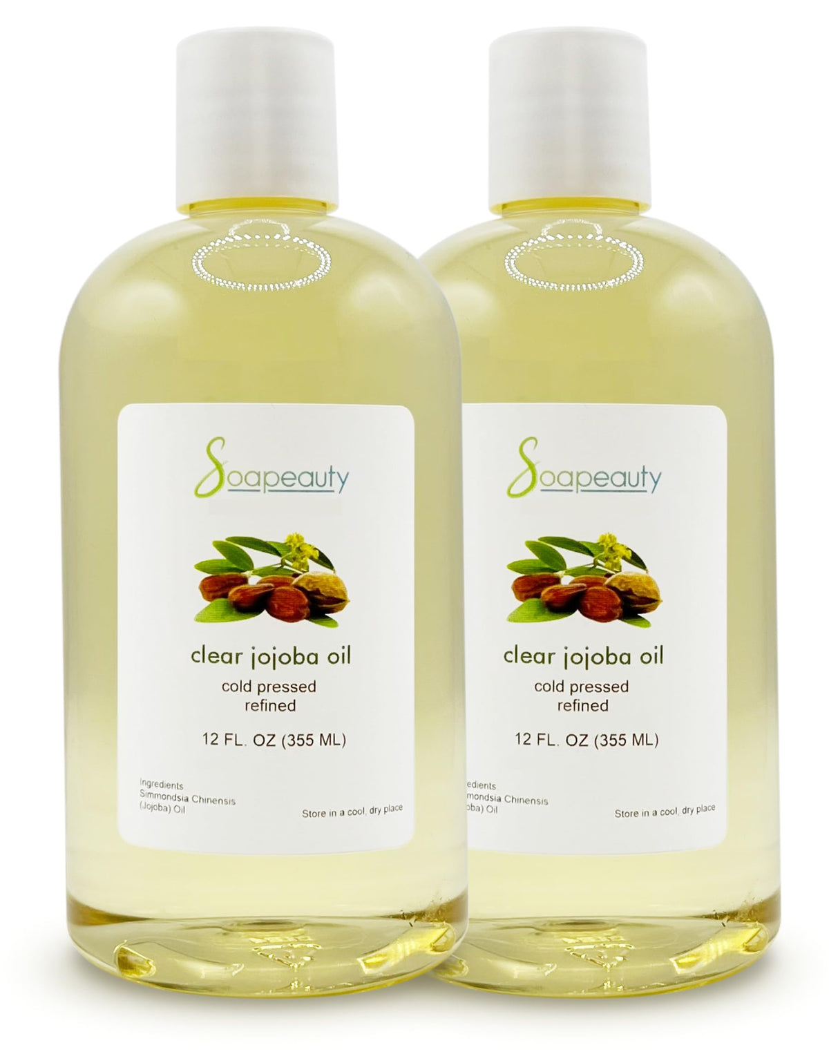 Soapeauty Clear Jojoba Oil - 100% Pure, Cold Pressed, Moisturizing for Skin, Hair & Nails