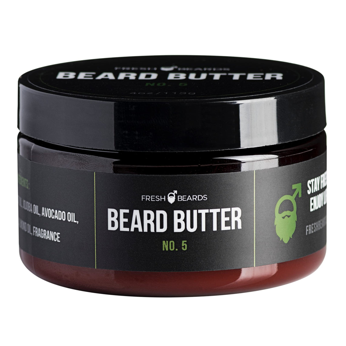 Fresh Beards No. 5 Beard Butter - Tea Tree Oil & Citrus - Soothing Conditioner For Healthy Growth