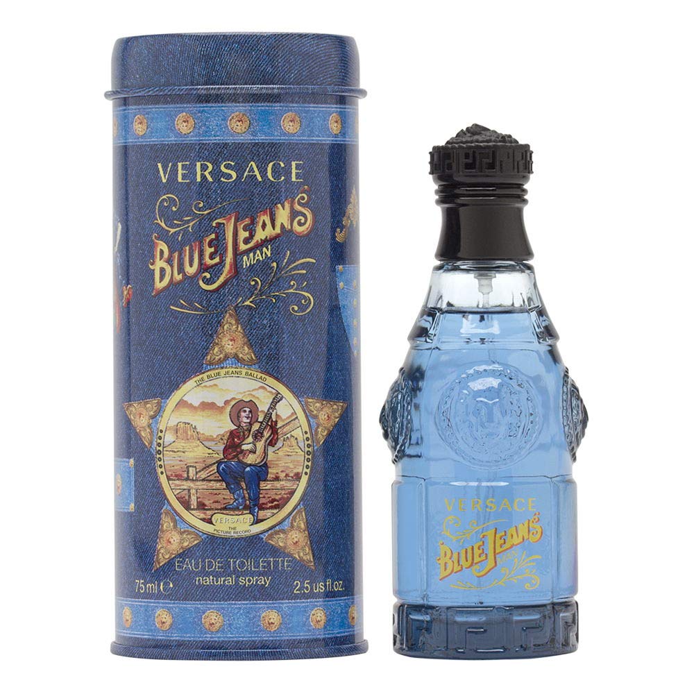 Versace Blue Jeans For Men 2.5 Oz Eau De Toilette Spray - Classic Fragrance