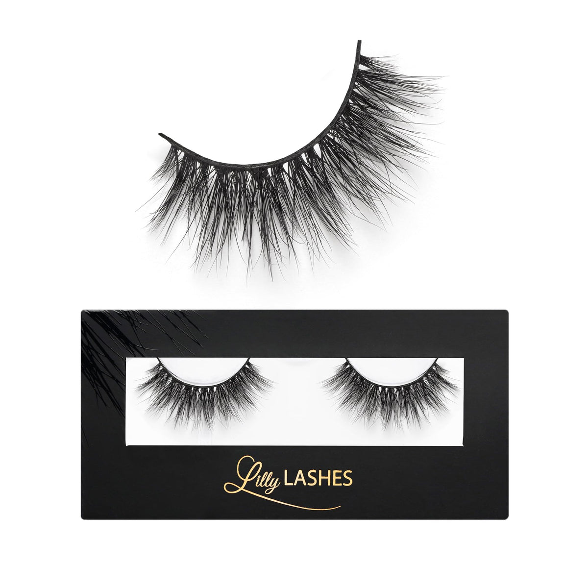 Lilly Lashes 3D Miami Faux Mink Lashes - Dramatic, Reusable, Vegan, Handmade, Silk-Like Fibers