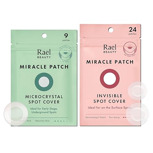 Rael Hydrocolloid Acne Patches - Invisible Microcrystal Spot Covers For Breakouts (33 Count)