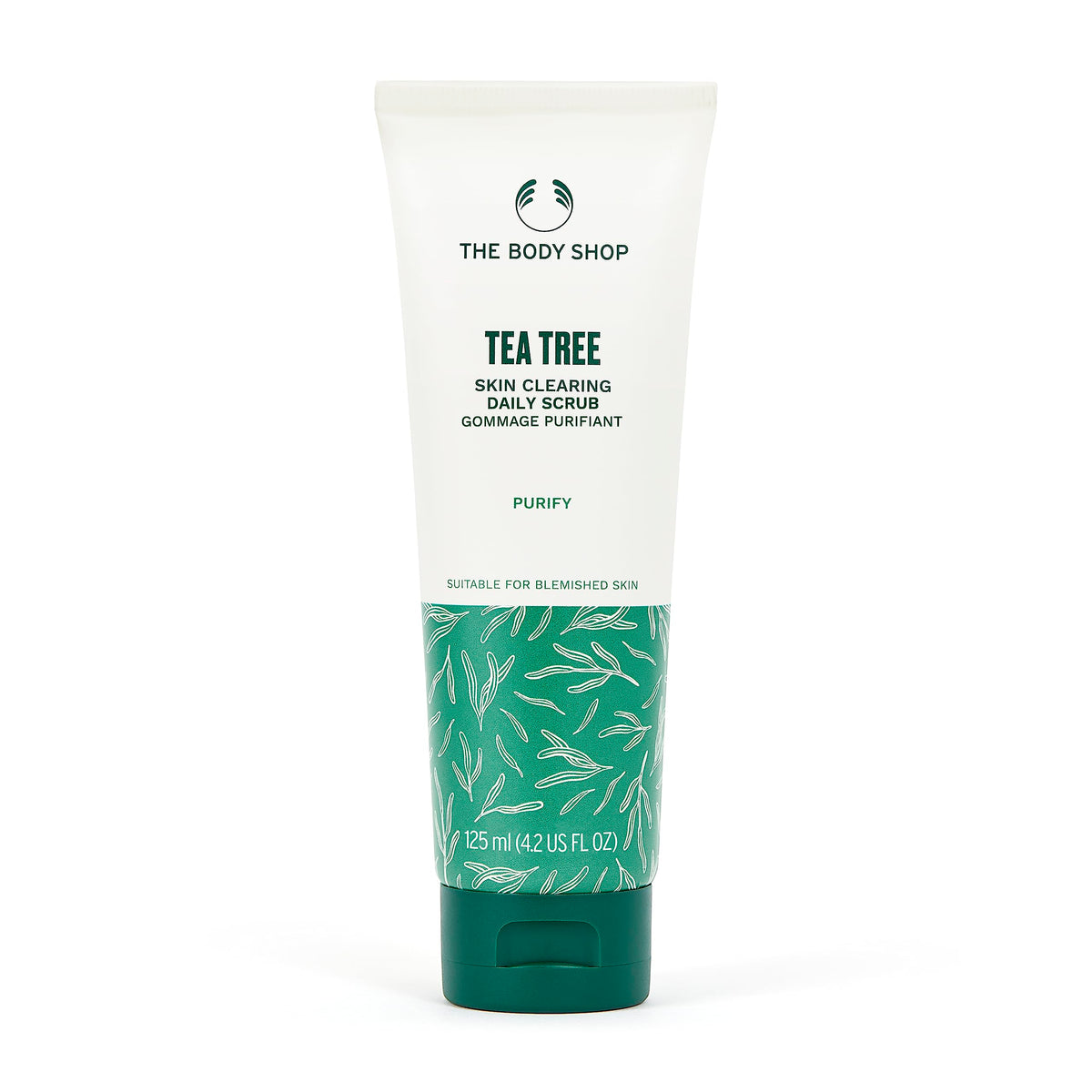 The Body Shop Tea Tree Daily Face Scrub - Exfoliating, Purifying For Blemished Skin, Vegan, 4.2