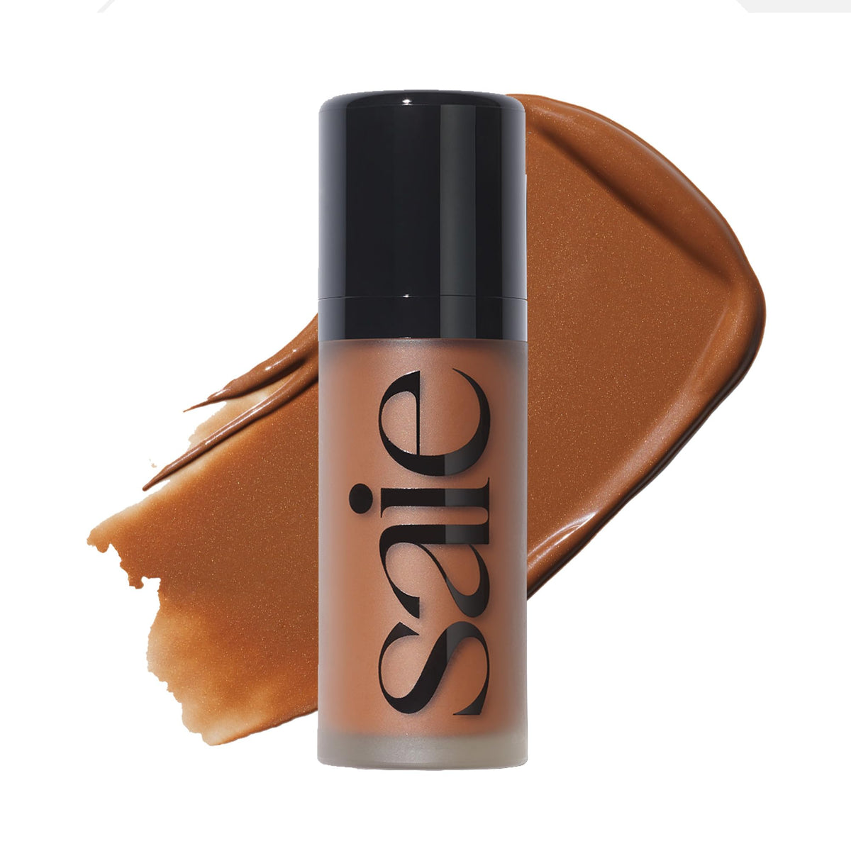 Saie Dew Bronze Liquid Bronzer & Contour - Soft-Focus, Nourishing, 0.4 Oz - Swim