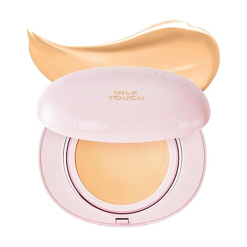 Milktouch 24H Cushion Foundation, 24W Honey - Flawless, Long-Lasting, Hydrating Korean Makeup