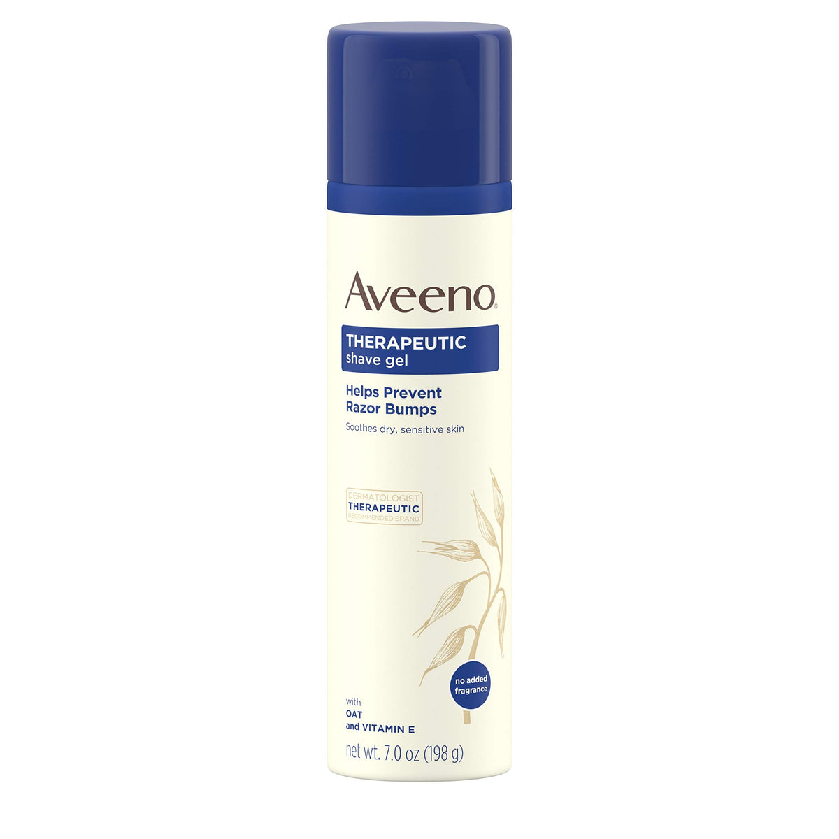 Aveeno Therapeutic Shave Gel, 7 Oz (Pack Of 3) - Prevents Razor Bumps, Soothes Sensitive Skin