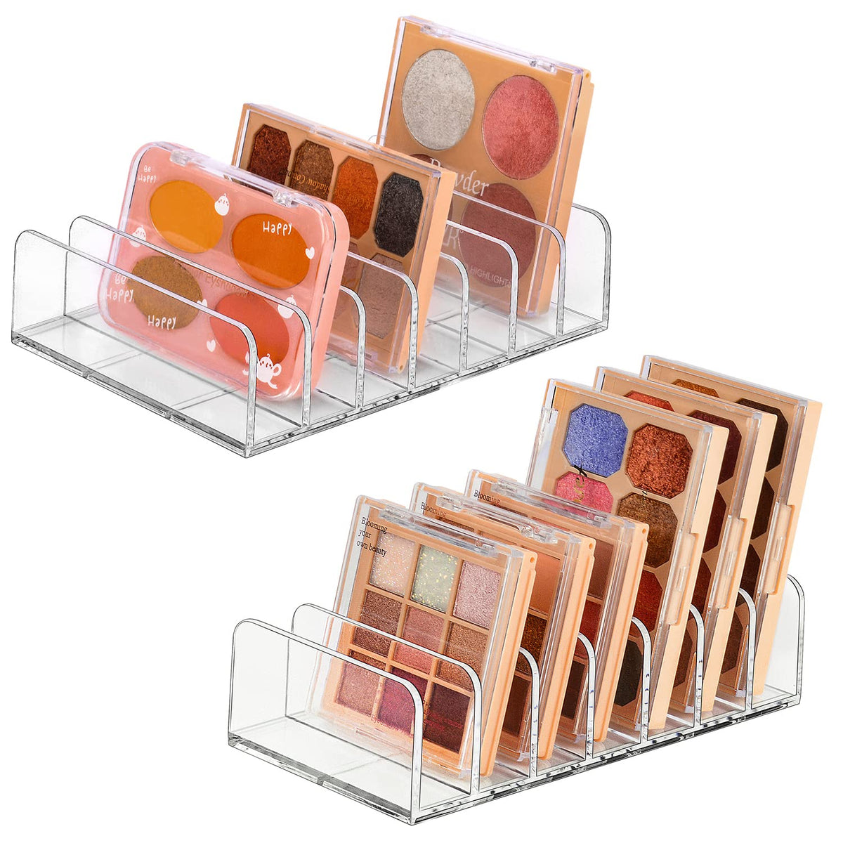 Jesscat Transparent Bathroom Counter Organizer - Large Capacity Makeup & Beauty Blender Holder