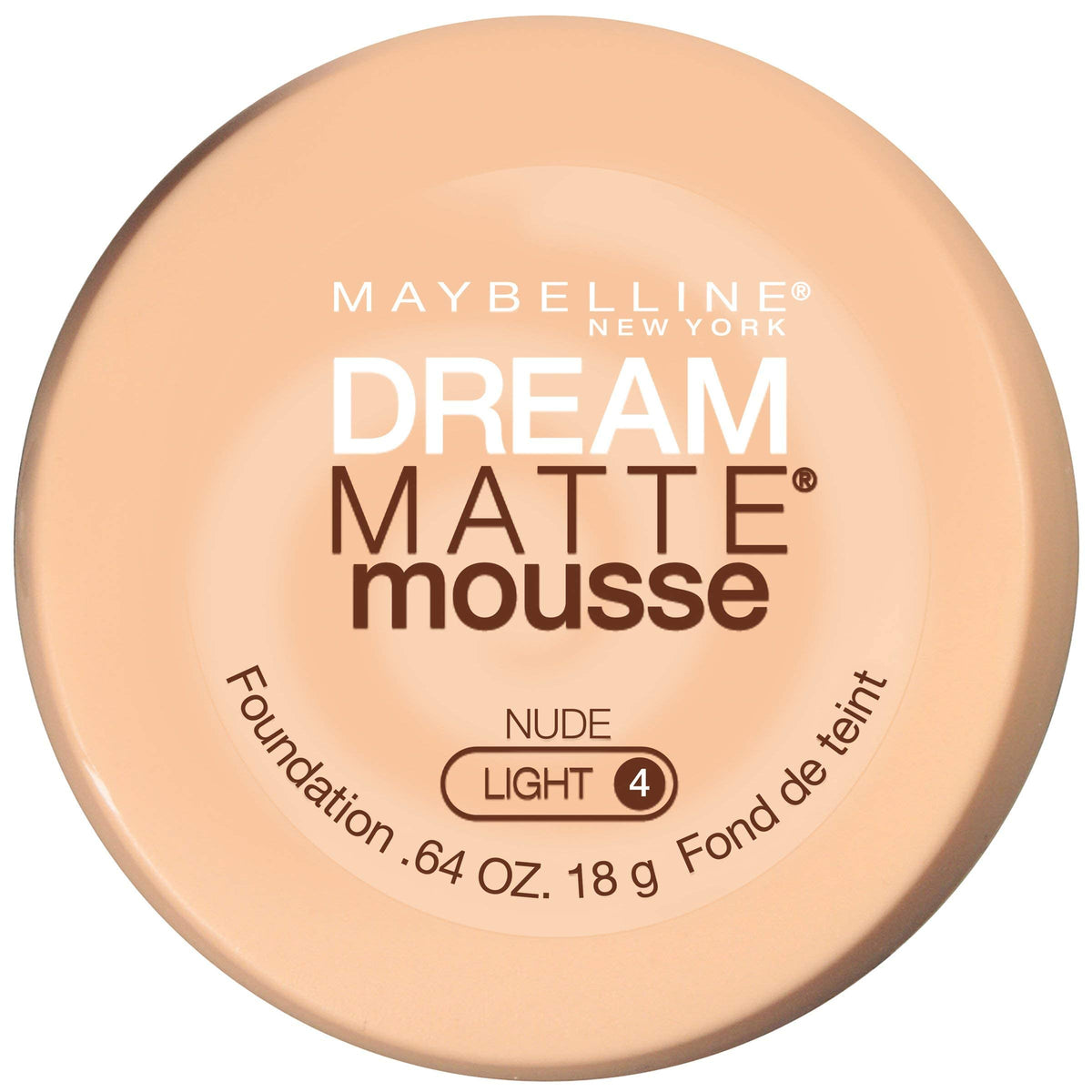 Maybelline Dream Matte Mousse Foundation, Nude, 0.5 Fl Oz - Flawless Finish Makeup