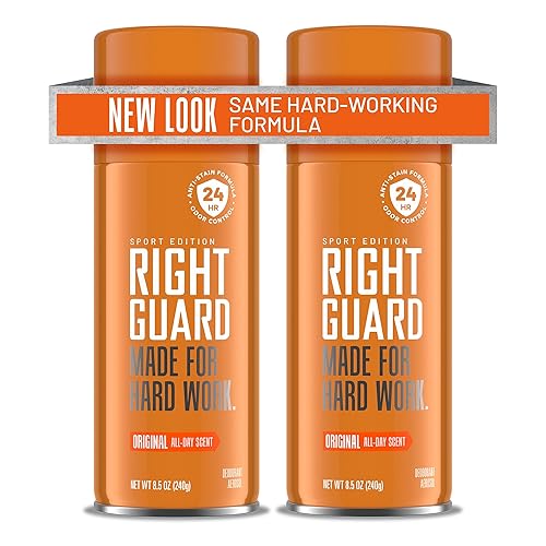 Right Guard Sport Deodorant Spray, Aluminum Free, 24-Hour Odor Control, 8.5 Oz (2 Pack)