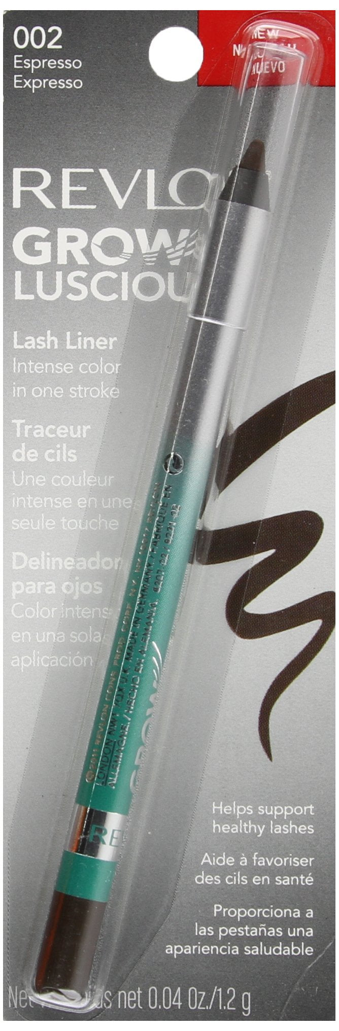 Revlon Grow Luscious Lash Liner - Espresso, 0.04 Ounce - Volumizing Eye Makeup