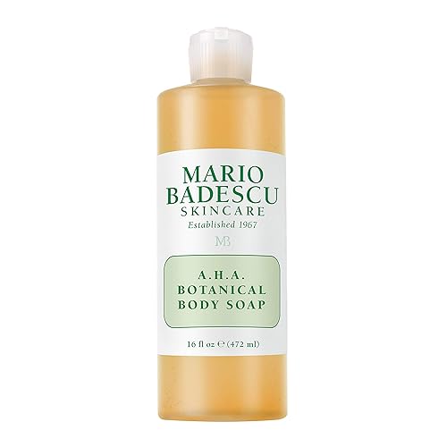 Mario Badescu Aha Botanical Body Wash With Glycolic Acid & Fruit Enzymes, 16 Fl Oz