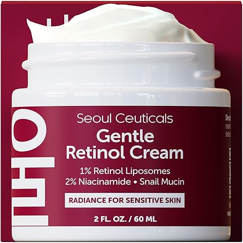 Seoulceuticals 1% Retinol Night Cream With Snail Mucin & Niacinamide For Sensitive Skin 2Oz