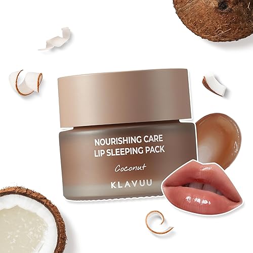 Klavuu Lip Mask Sleeping Pack - 0.7Oz Coconut Hydrating Lip Treatment For Dry, Chapped Lips