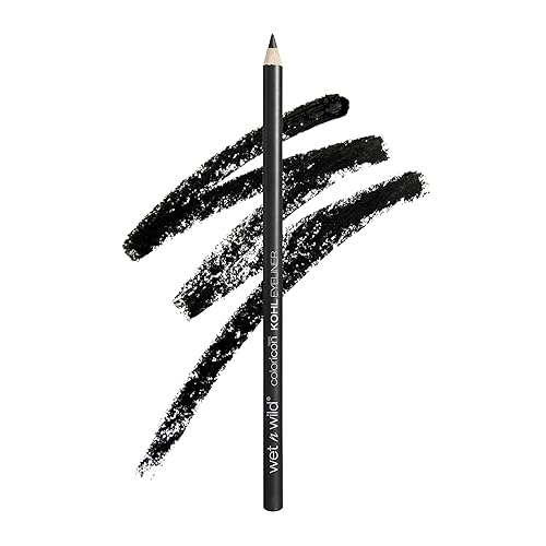 Wet N Wild Color Icon Kohl Eyeliner Pencil - Rich Black, Long-Wearing, Cruelty-Free & Vegan