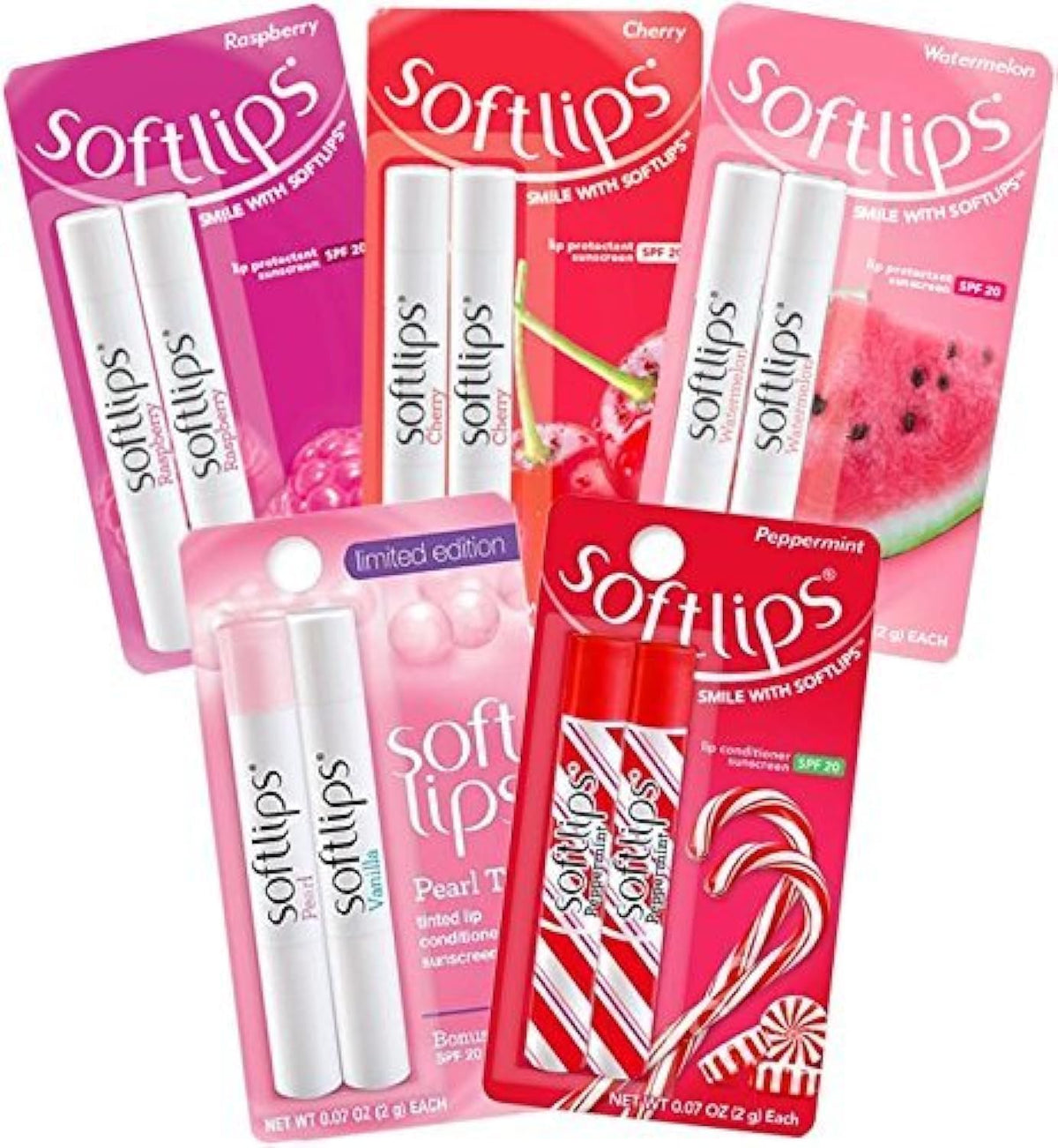 Softlips Lip Protectant Ultimate Holiday Variety Pack - 10 Flavors, 10 Sticks