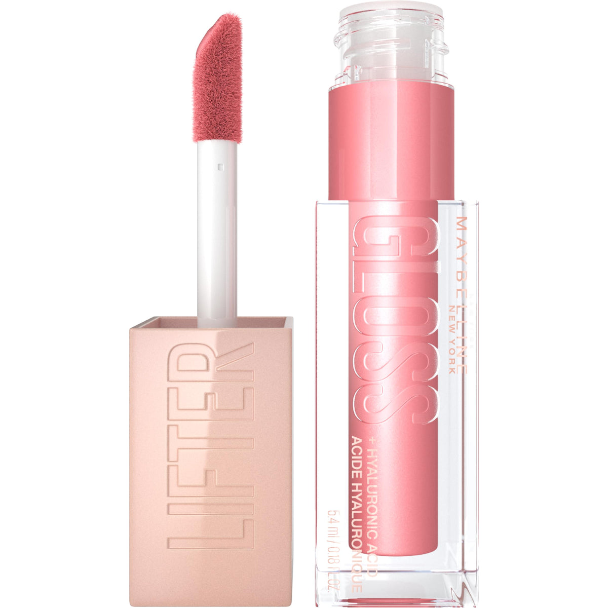 Maybelline Lifter Gloss - Hydrating Lip Gloss With Hyaluronic Acid, Silk, 0.18 Oz, High Shine