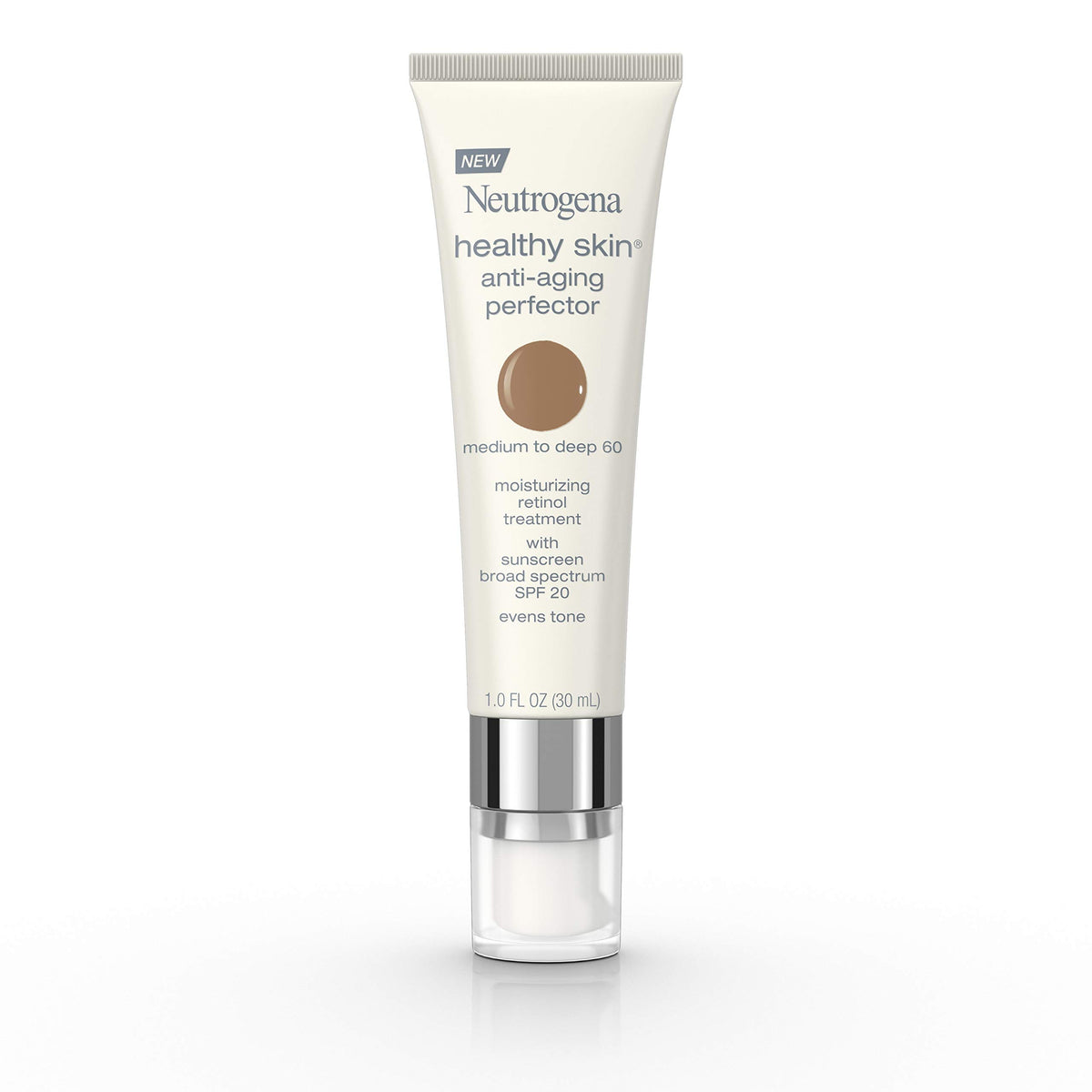 Neutrogena Healthy Skin Anti-Aging Tinted Moisturizer Spf 20, 1 Fl Oz, Medium To Deep