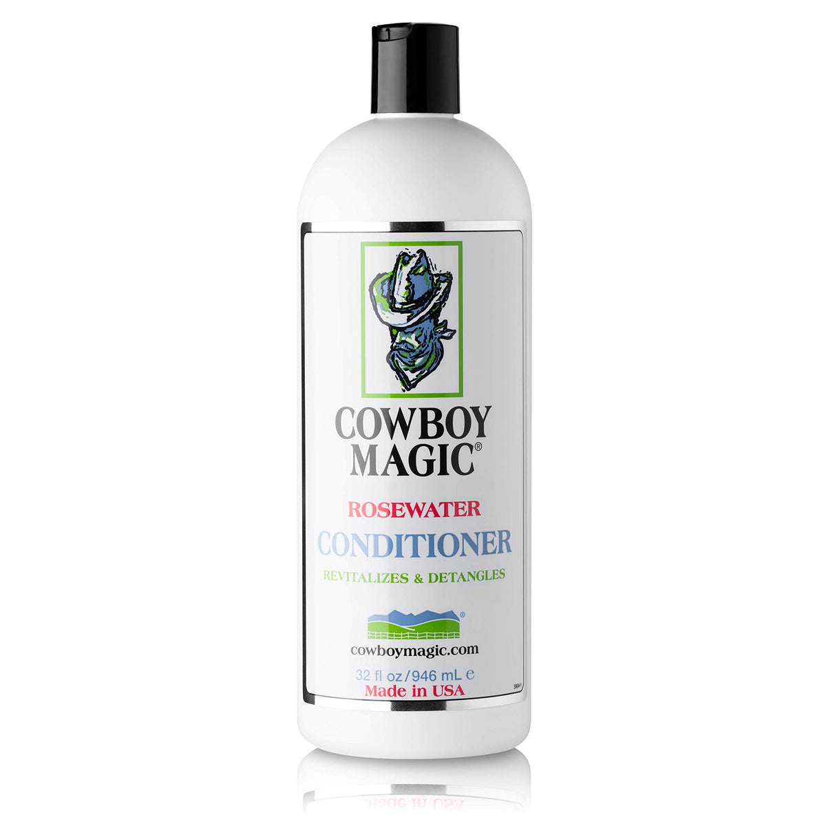 Cowboy Magic Rosewater Conditioner 32 Oz - Revitalizes & Detangles For Healthy Hair