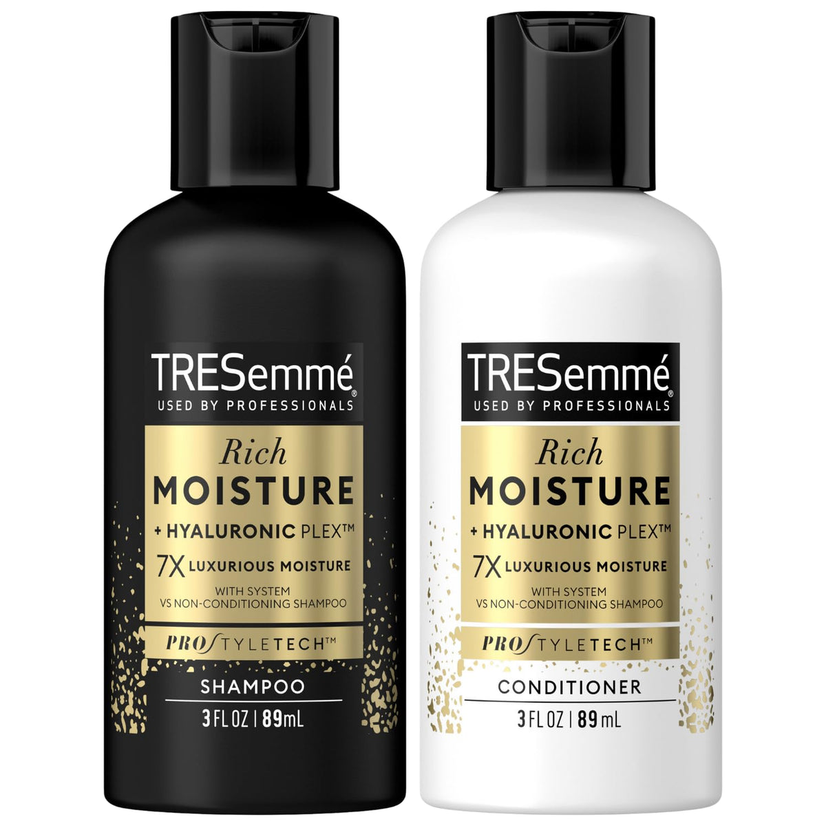 Tresemmé Moisture Rich Shampoo & Conditioner Set, Sulfate-Free, Travel Size, 3 Oz (Pack Of 2