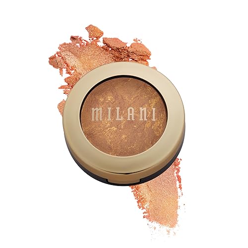 Milani Baked Bronzer Glow - Cruelty-Free Shimmer Powder For Contour & Highlights, 0.25 Oz