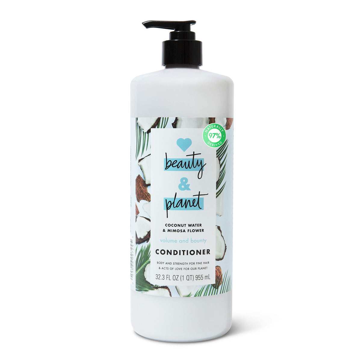 Love Beauty And Planet Thickening Conditioner, Coconut Water & Mimosa, Vegan, 32.3 Oz